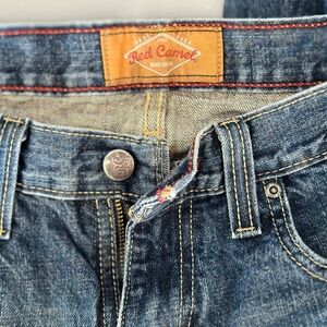 Men’s red camel Jeans hardly worn.